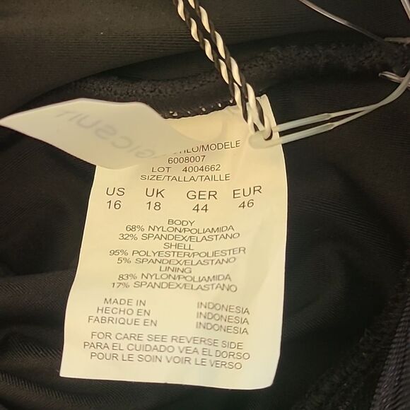 Magicsuit Celine One Piece Swimsuit Swim Dress Black Size 16 - Picture 11 of 16